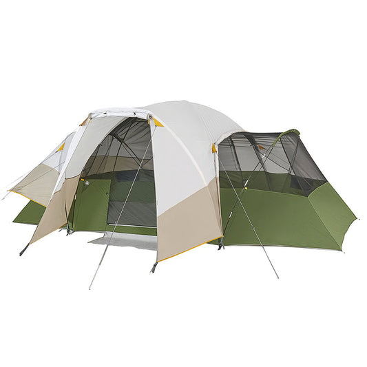 8-Person Family Camping Tent with Divider and Vestibule