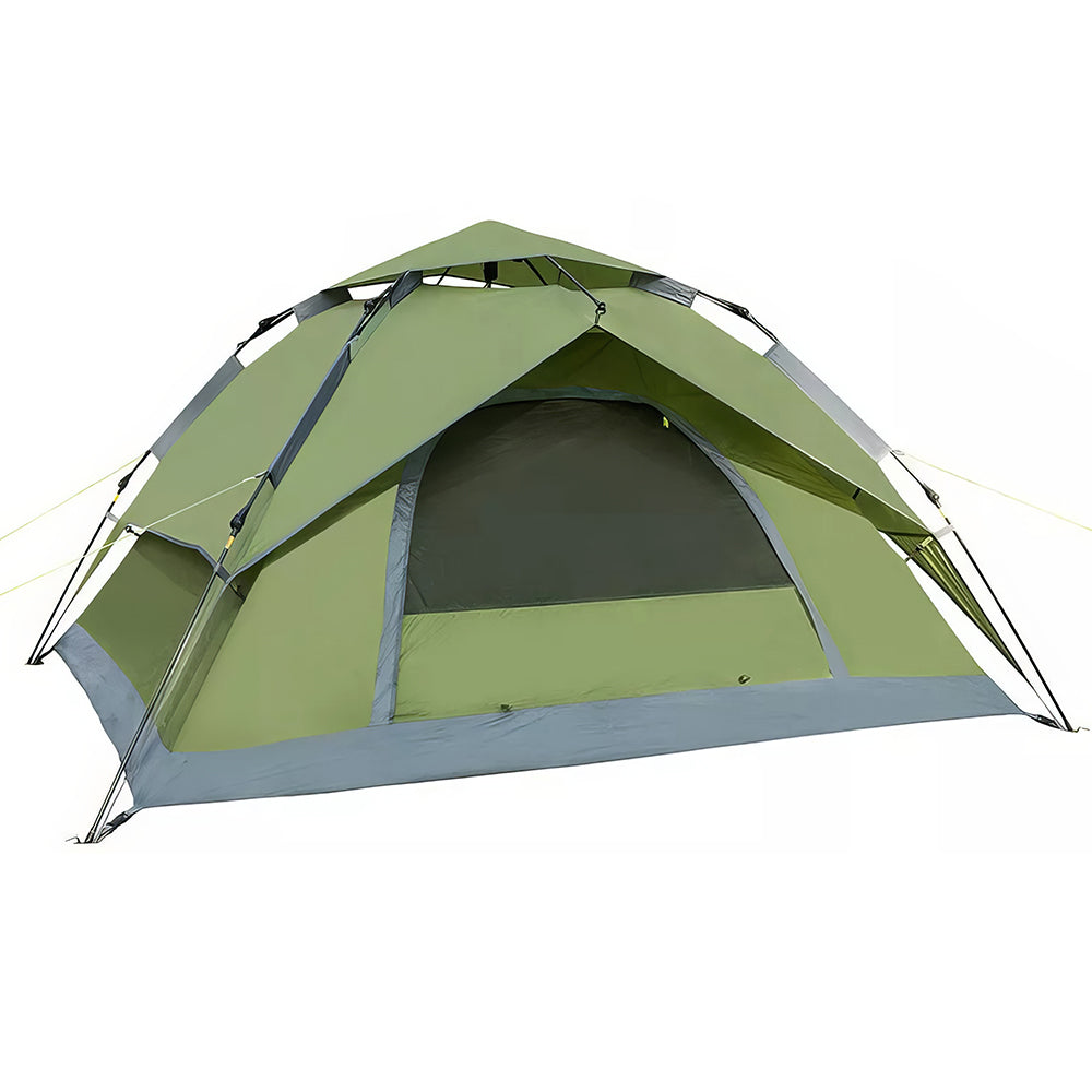 4 Person Pop Up Camping Tent, Waterproof & Windproof with Footprint