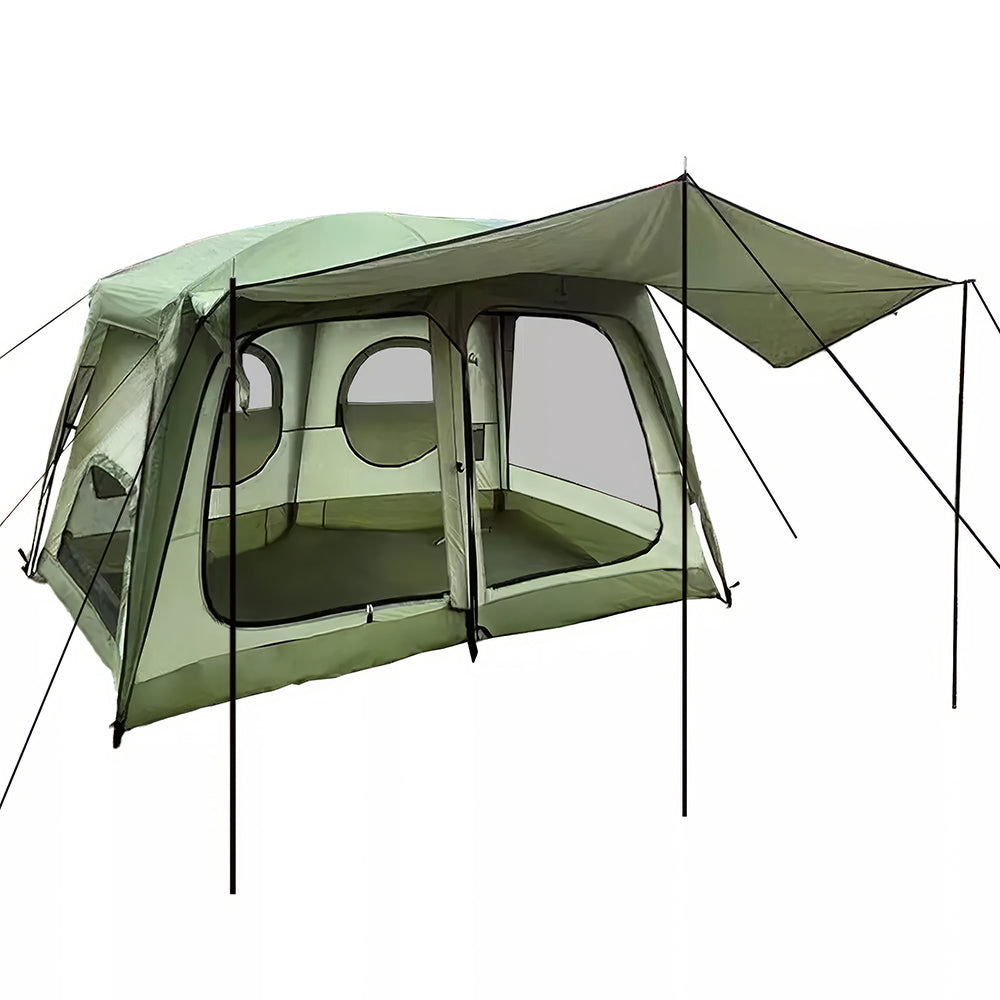 4-6 Person Family Camping Tent - Waterproof Floor & Rainfly