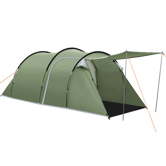 4-Person Tunnel Camping Tent with Screened Porch