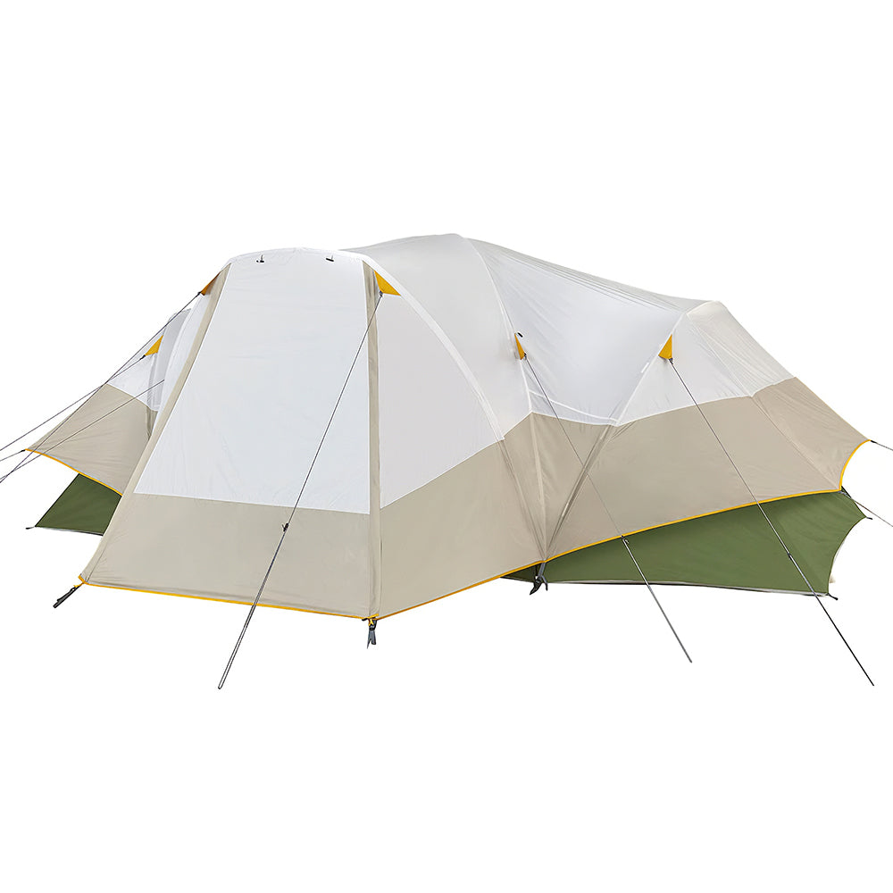 8-Person Family Camping Tent with Divider and Vestibule