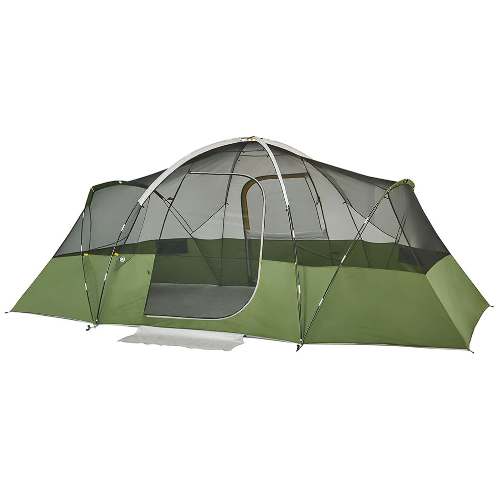 8-Person Family Camping Tent with Divider and Vestibule