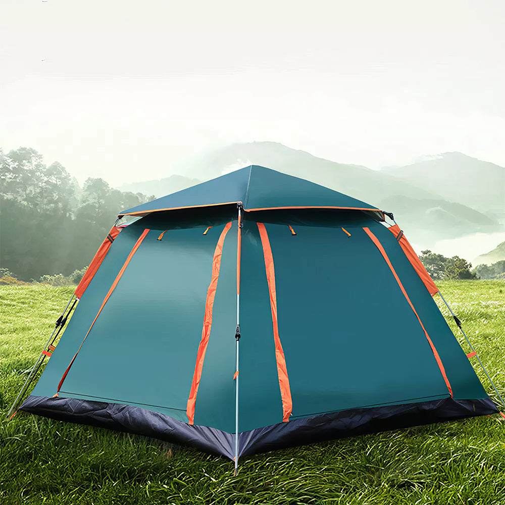 4-Person Pop-Up Camping Tent - Waterproof & Windproof