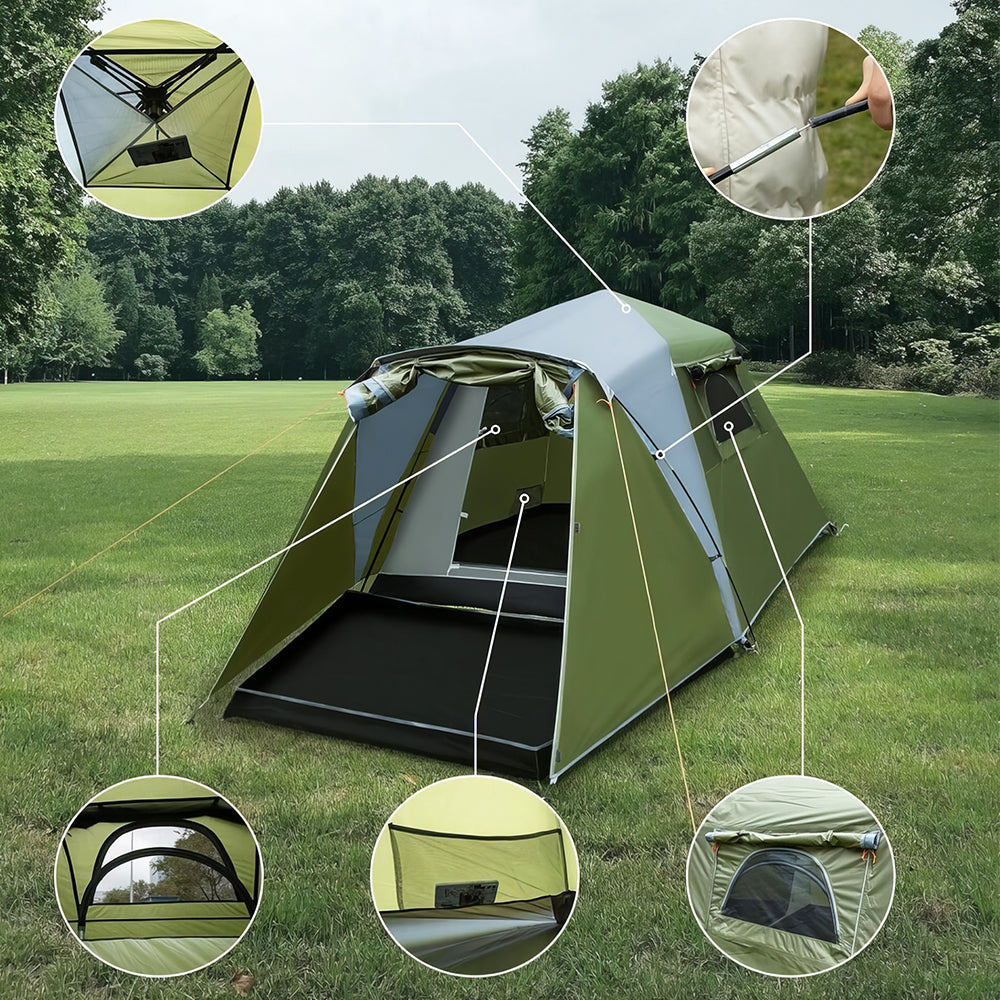 3-Person Dome Camping Tent - Waterproof & Quick Setup
