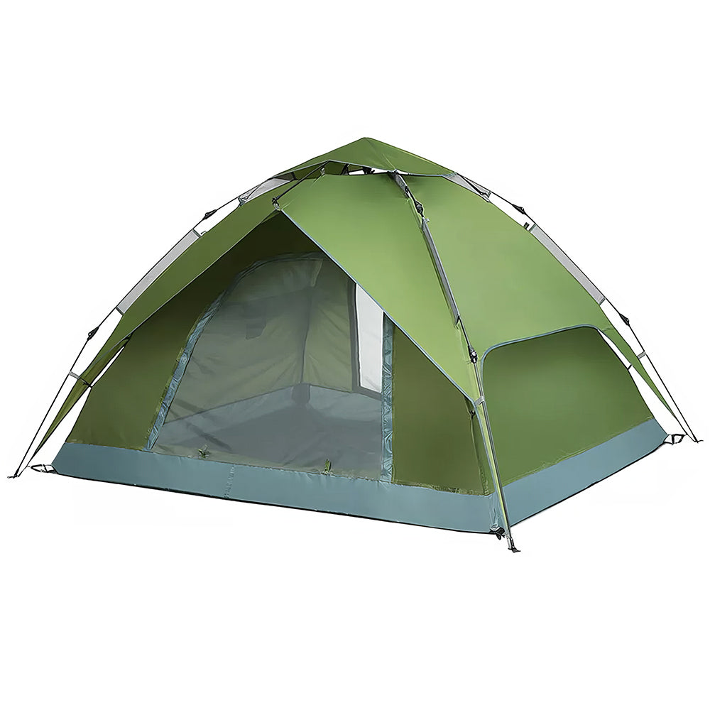 4 Person Pop Up Camping Tent, Waterproof & Windproof with Footprint