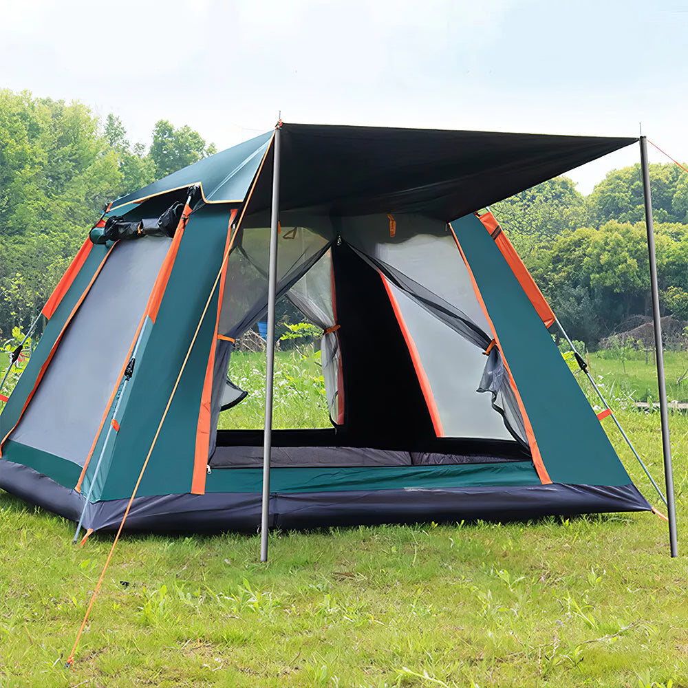 4-Person Pop-Up Camping Tent - Waterproof & Windproof