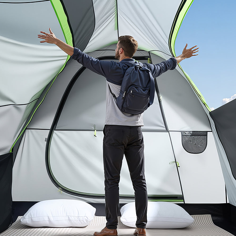 SUV Camping Tent 5-8 Person with Double Door Car Rear Attachment